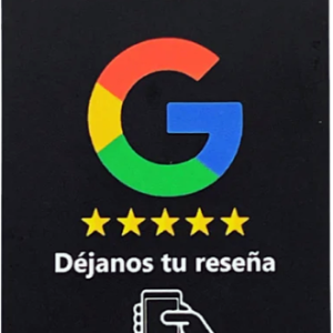 Tarjeta con NFC para reseñas de Google
